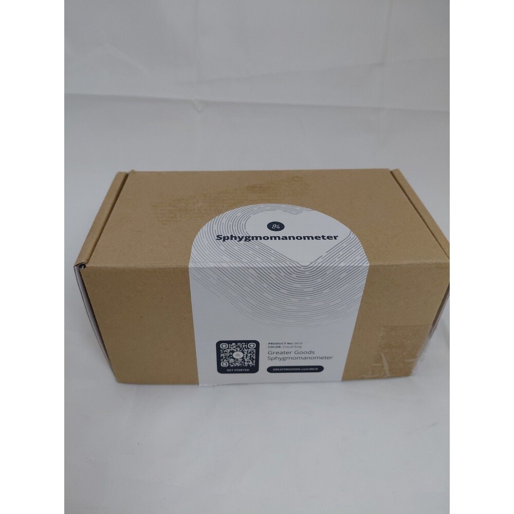 Greater Goods Sphygmomanometer, Latex-Free Manual Blood Pressure Cloud Gray
